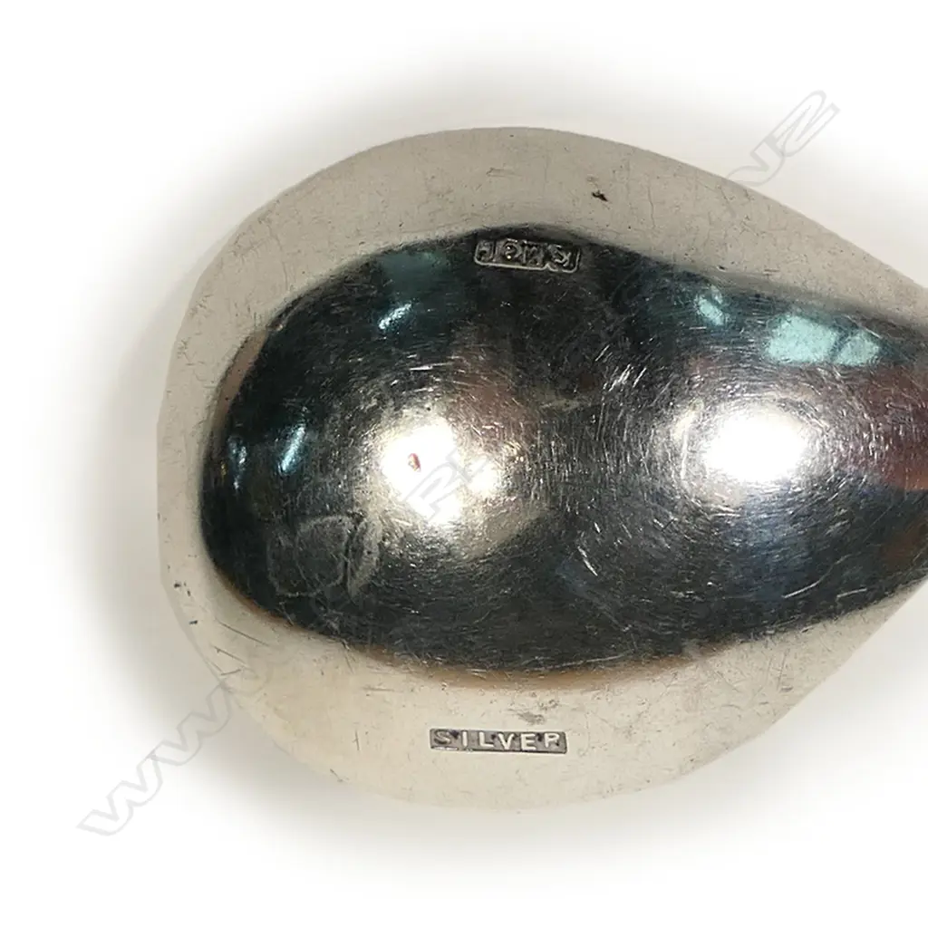 S McLernon (Gisborne) greenstone silver spoon, Image 1++